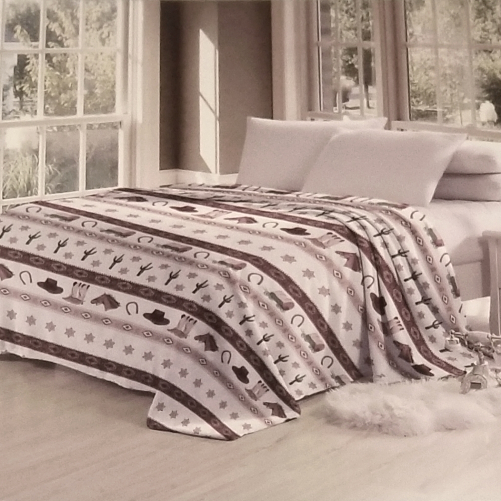 Western Bed Throw Blanket
